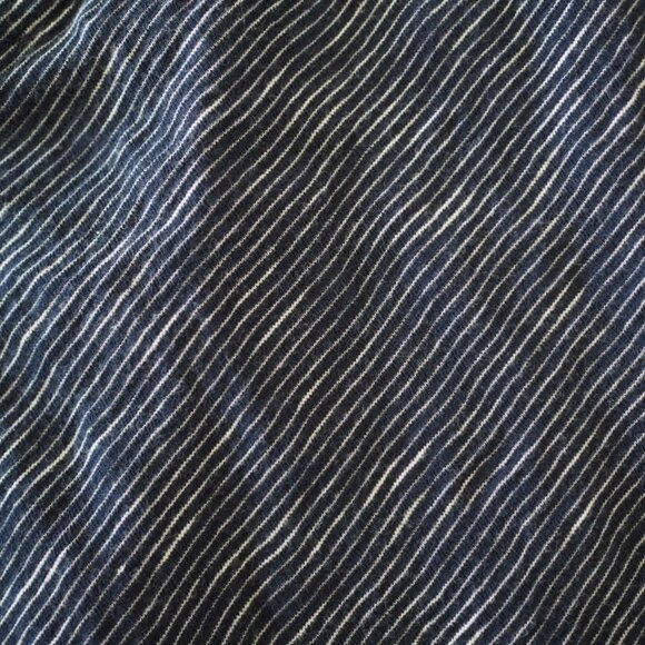 Vintage Woolrich Extra Large Drawstring Waist Navy Striped Dress 100% Cotton - Picture 11 of 13